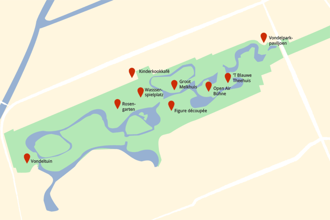 Karte vom Vondelpark